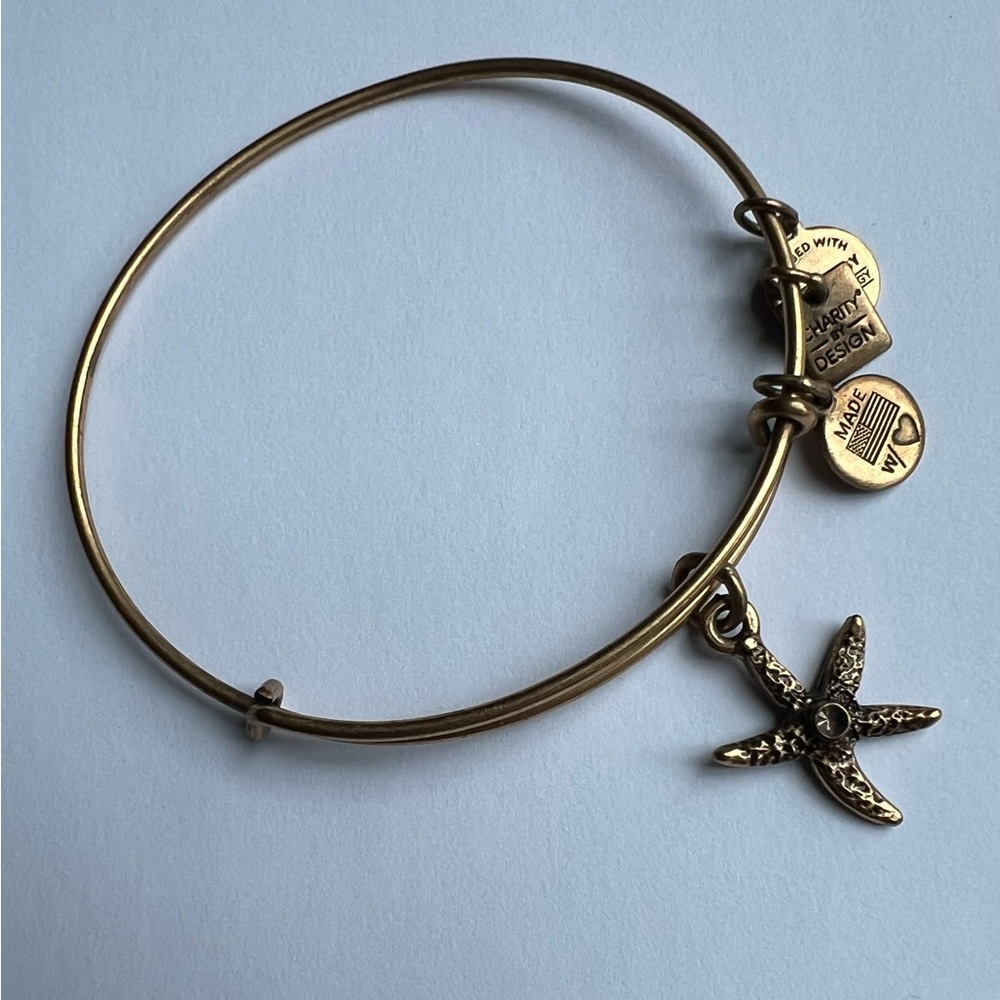 Alex and Ani Starfish Charm Bangle